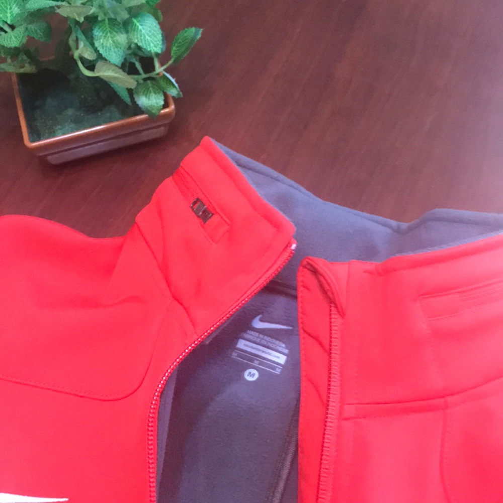 Nike Women’s TCU Jacket Full Zipper Medium Red - Picture 4 of 6
